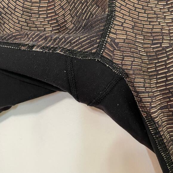 Lululemon Wunder Under Leggings 6 Womens Luon Gold Printed Athletic Athleisure - Picture 2 of 6